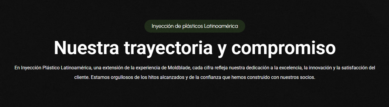 trayectoria inyección de plásticos latinoamérica